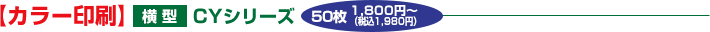 【カラー印刷】横型CYシリーズ